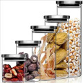 sealing glass candy jar transparent food storage jar clear storage glass container GSJ-34S